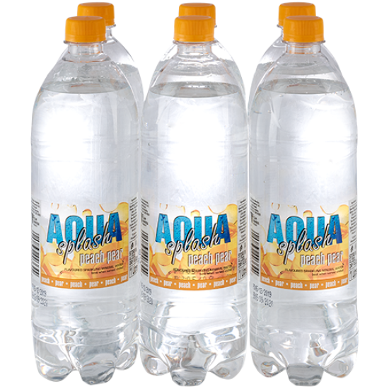 AQUASPLASH SPARK PEACH/PEAR WATER 1L