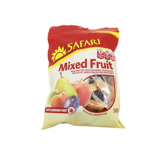 SAFARI MIXED DRIED FRUIT STD 500GR