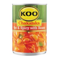 KOO CHAKALAKA BEANS HOT&SPICY 410GR