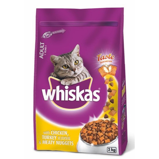 WHISKAS MEATY NUGGET CHIC&TURKY 2KG