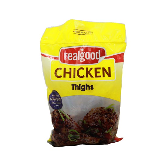 REAL GOOD CHICKEN IQF THIGHS 1.5KG