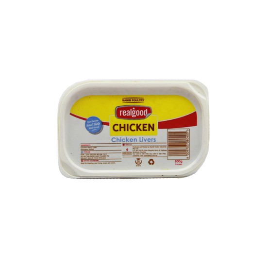 REAL GOOD CHICKEN LIVER TUBS 500GR