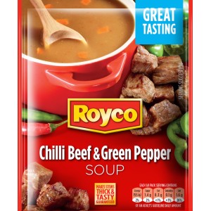 ROYCO SOUP CHILLI BEEF&GREEN PEPPER 45GR